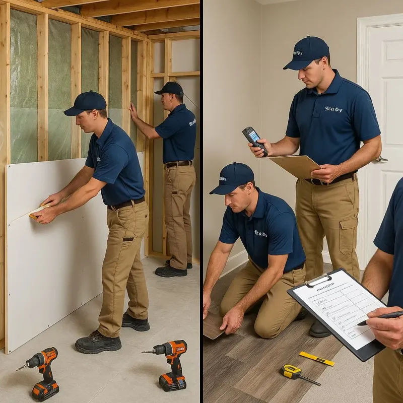 Repairs and Reconstruction process in Napoleon, ND